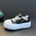 New Arrival Men Fashion Genuine Leather Casual Shoes Spring Autumn Luxury Designer Youth Trending Thick Bottom Chunky Sneakers