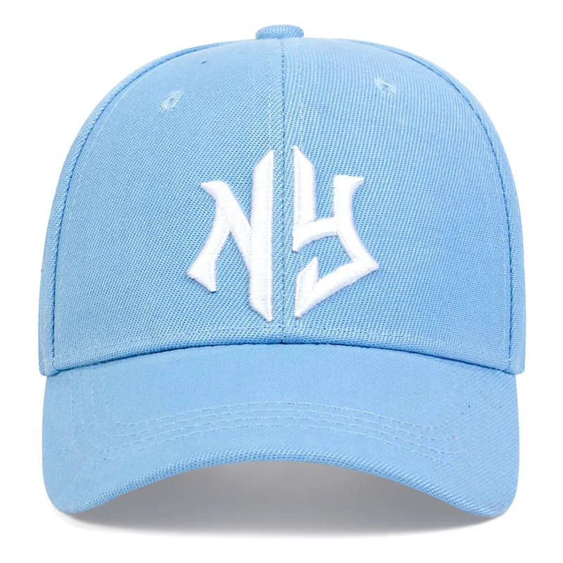 Unisex Letter NG Embroidery Side NYC NEW WORK Baseball Caps Spring and Autumn Outdoor Adjustable Casual Hats Sunscreen Hat