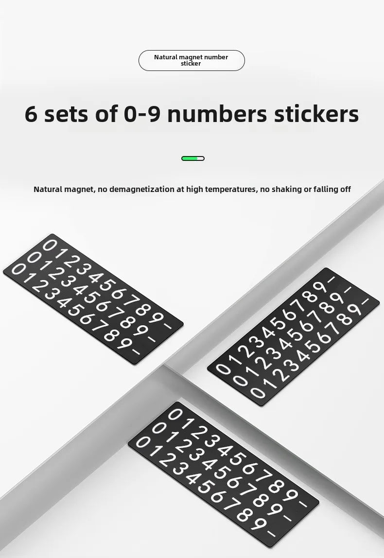 Metal Car Temporary Parking Card Temporary Parking Phone Number In The Car Parking License Plate General Car  Phone Number Plate