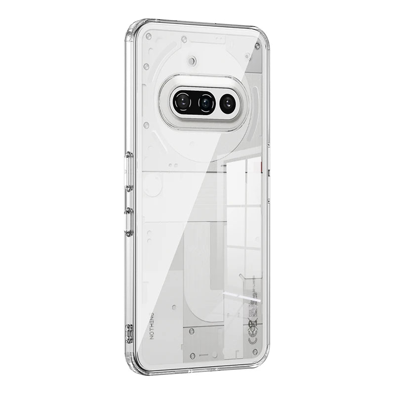 Clear Hard Case for Nothing Phone 3A Back Cover Soft Silicone Frame Anti-Knock Matte Transparent Casing Coque