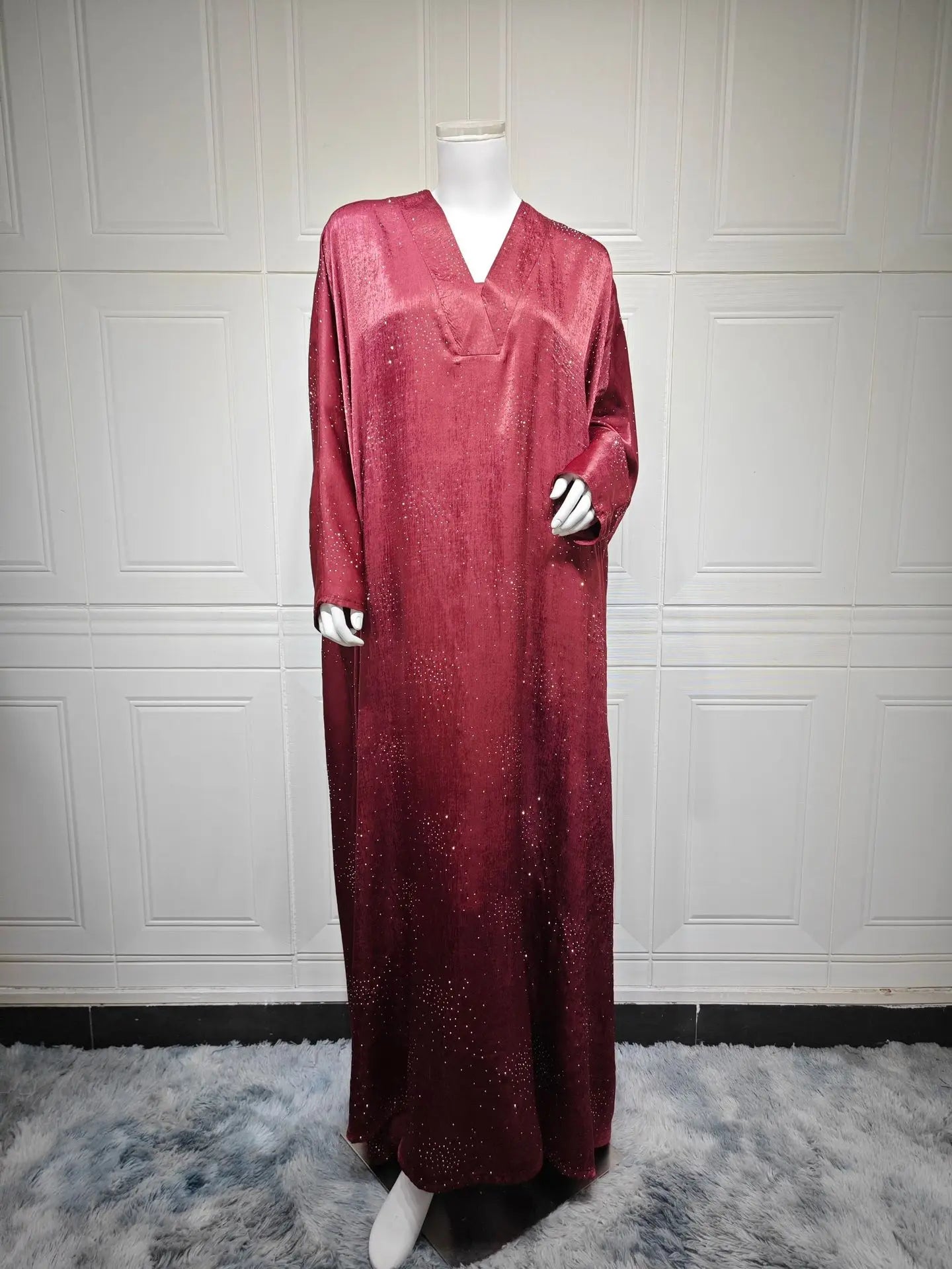 Eid Muslim Abaya Women Diamond Dress Party Night Ramadan Arab Dubai Dresses Kaftan Vestidos Largos Long Robe Jalabiya 2025