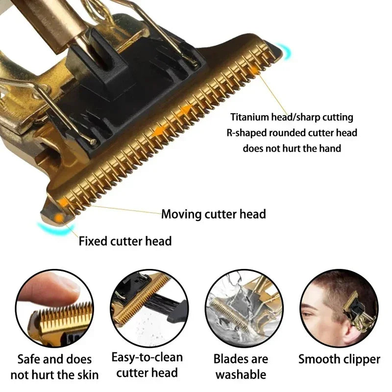 Electric Hair Cutting Machine And the accessories  T9 Clipper Hair Rechargeable Man Shaver Trimmer For Men's Barber Professional