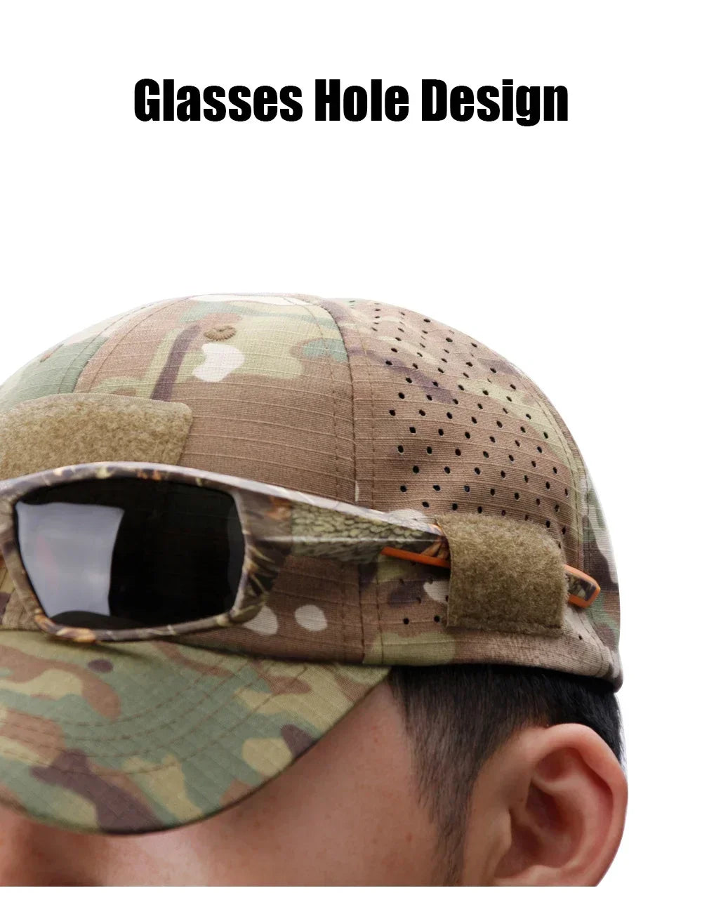 Sunscreen Hat Outdoor Camouflage Baseball Cap Breathable Sun Hats Sports Hunting Hiking Camping Cycling Beach Fishing Hat