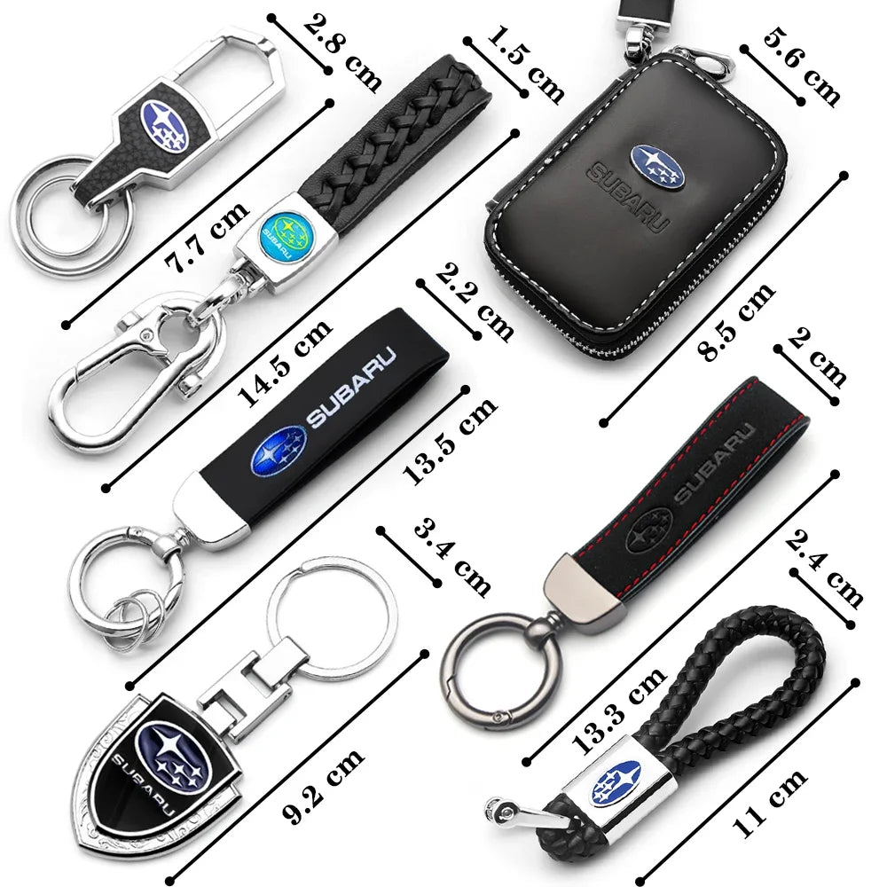 Car Styling Accessories Key Decoration Key Chain Metal Emblem Key Ring for Subaru WRX Impreza Impreza Forester Tribeca XV BRZ