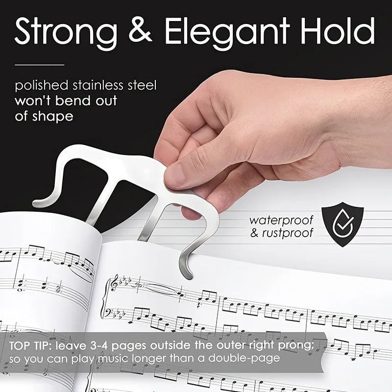 1pc Large Music Book Clip - Effortlessly Holds and Displays Sheet Music for Easy Reading, Perfect for Piano, Guitar, and So On