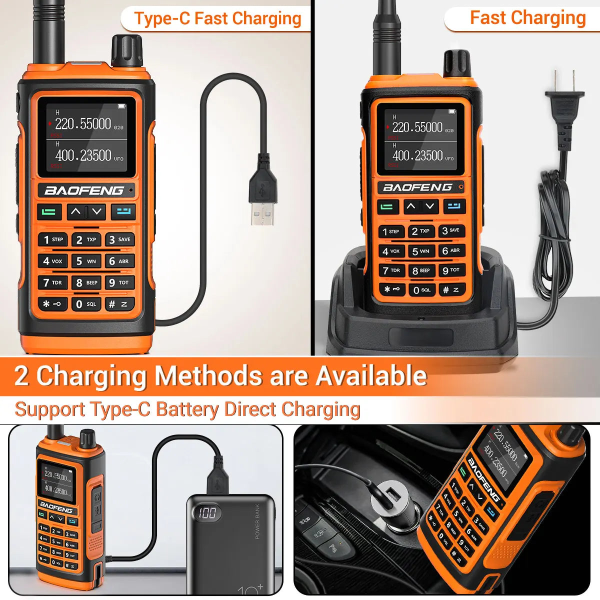 Baofeng UV 17 Pro Wireless Copy Frequency Walkie Talkie 16 KM Long Range Flashlight Type-C Charger Ham Radio UV 17 Pro L K5 5R