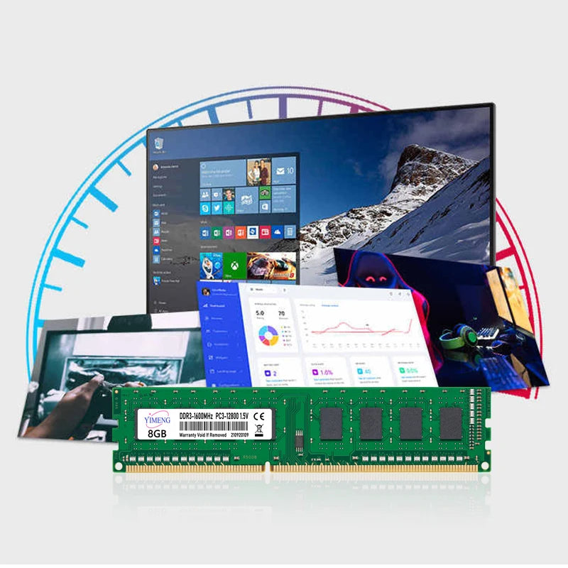 DDR4 4GB 8GB 16GB Desktop Memories Ram 2133 2400 2666 3200Mhz 288Pin PC4 17000 19200 21300 25600 1.2V Non-ECC DIMM Memory Ram
