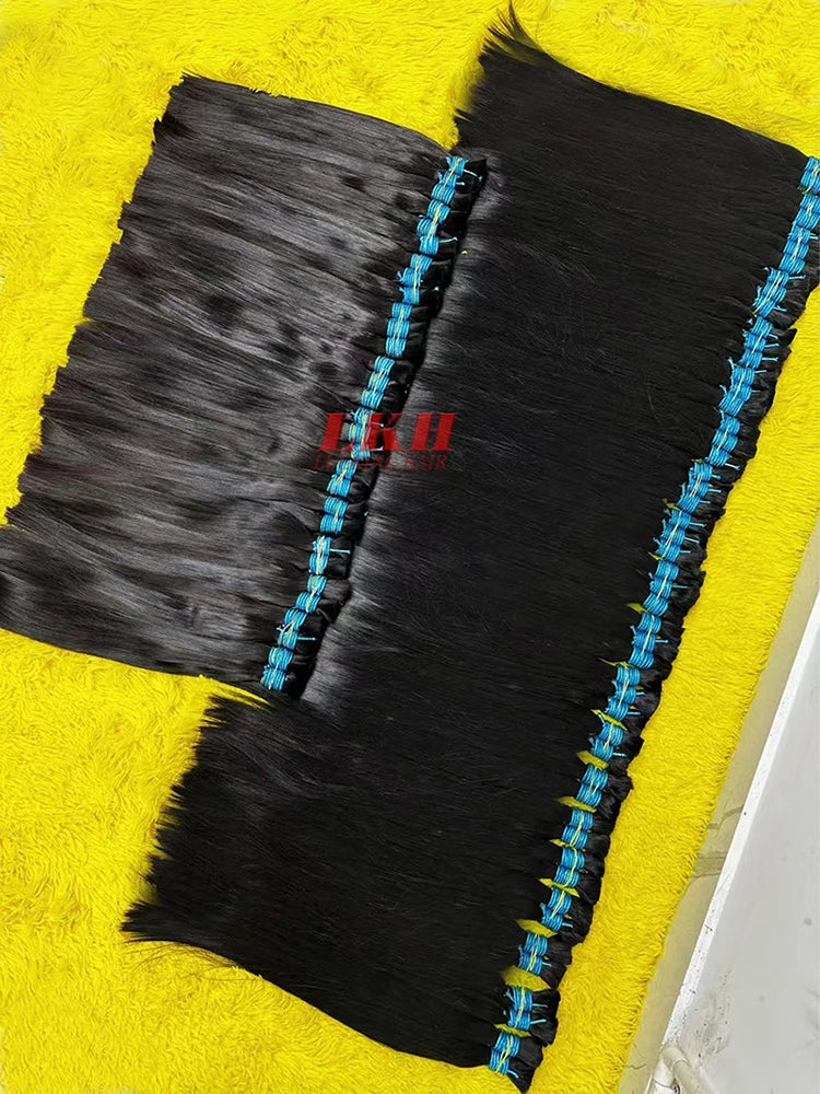extensiones de cabello natural humano 100% natural original straight extensions raw vietnamese Indian human hair Bulk bundles