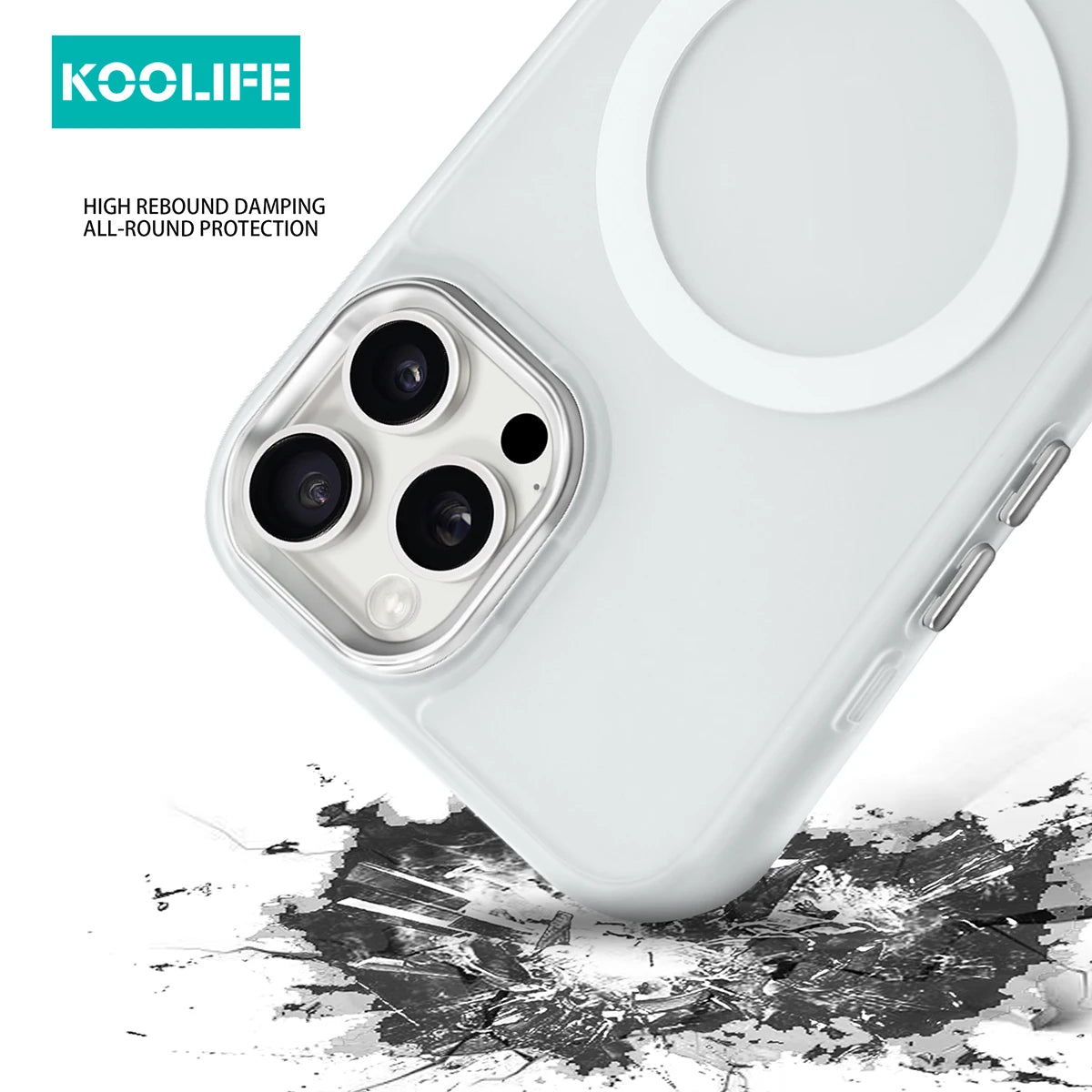 Koolife Skin-Feel Electroplated Frosted Magnetic Case Skin-Feel Matte Ultra-Thin Hard Case for iPhone 11 12 13 14 15 16 Pro Max