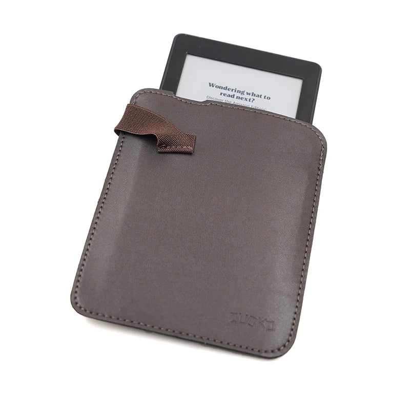 Anti falling style super slim sleeve pouch cover,microfiber leather E-Book sleeve case for Kobo glo HD 6"