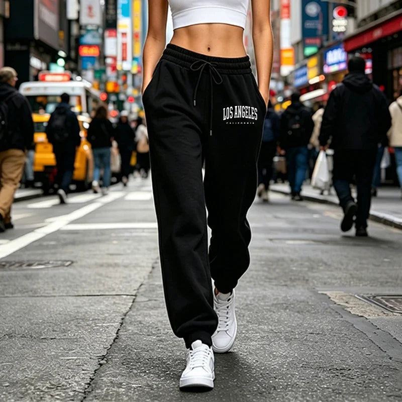 Versatile Womens Sweatpants Casual Sports Fitness Pants Outdoors Jogging Woman Clothes Trousers Daily Elastic Waist Sportswear