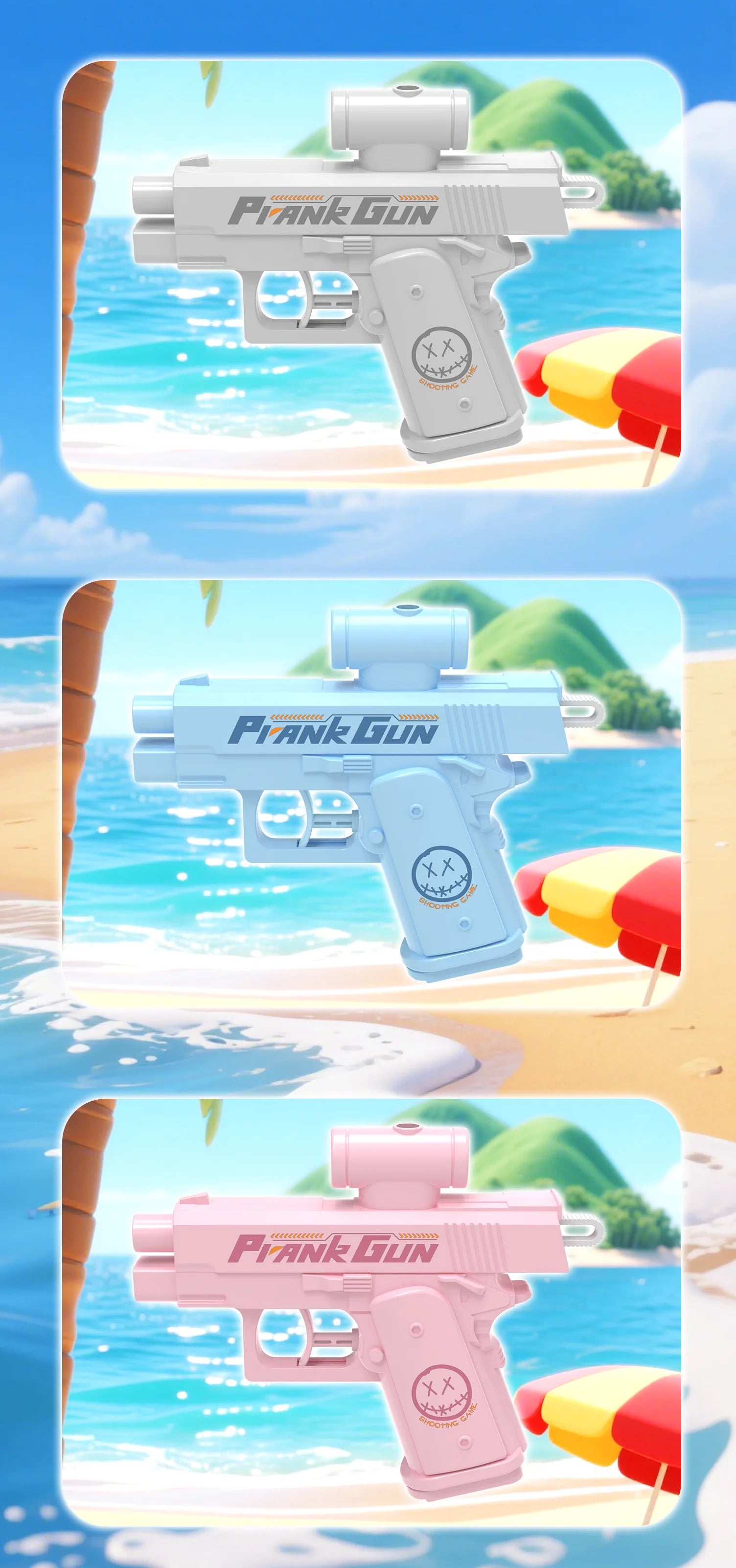 Summer Water Gun Toy - Double-Sided Prank Spray Fun, Reverse Splash Joke for Outdoor Water Fight, Cool Pool Beach Game