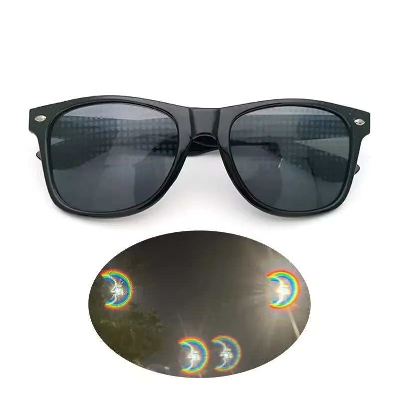 Funny 3D Glasses Love and Star Special Effects 3D Glasses Firework Diffraction Eyewear Mirror Light Rainbow Show Part