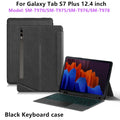 HUWEI Magic Keyboard For Samsung Galaxy Tab S9 S8 S7 Plus FE 12.4" Case Smart Backlit TouchPad Spanish Portuguese Keyboard Cover