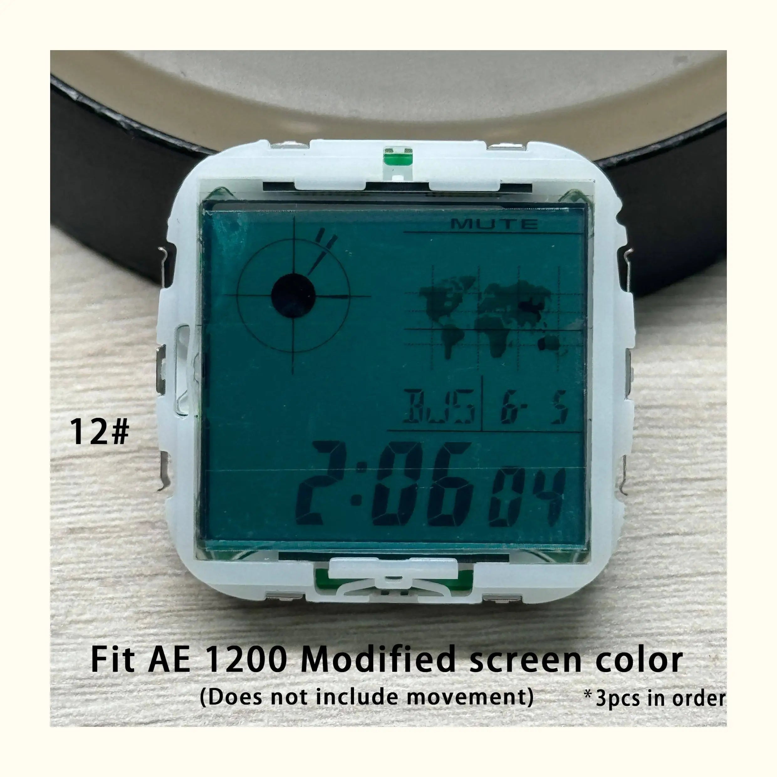 Color Display Film for Casio AE-1200 AE-1300, DIY Screen Modification Overlay Sticker, High-Quality Watch Dial Upgrade Kit