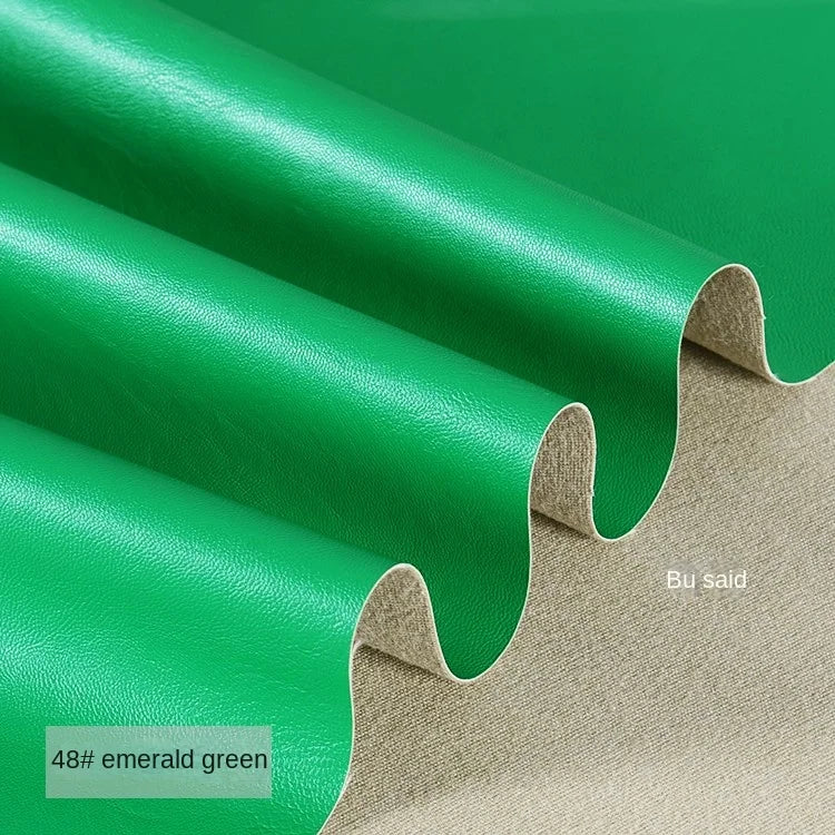 PU Soft Leather Fabric Artificial Leather Waterproof Micro Elastic Clothing Bag Designer Cloth Apparel Diy Sewing