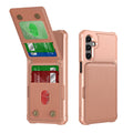 Vertical Cards Solt Wallet Leather Case For Samsung Galaxy S25 Ultra S24 FE S23 Plus S22 A16 A55 A35 A15 A25 A54 Anti Fall Cover