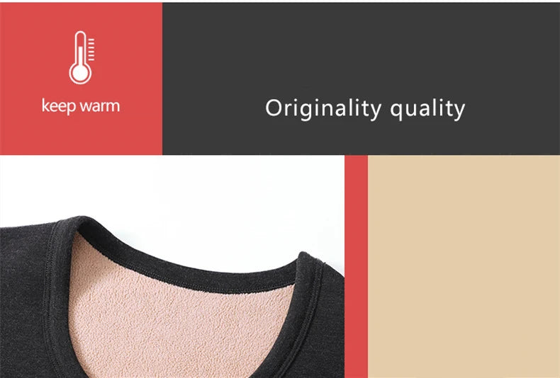 Winter Thermal Underwear Set Men Women Thickened Keep Warm for Cold Weather Long Sleeve Thermos Underwear Bottoming Top Pants
