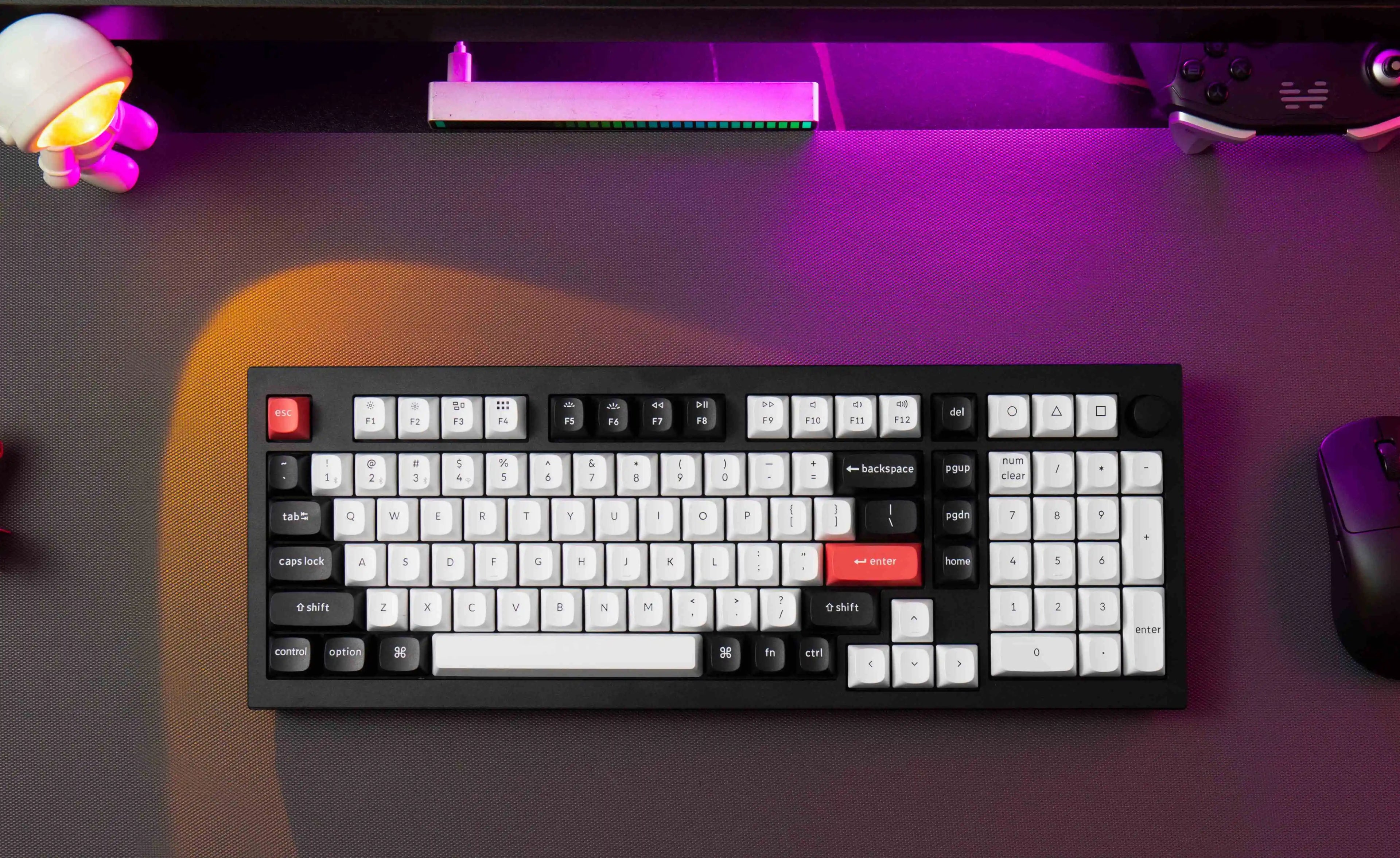 Keychron Q5 HE QMK Wireless Custom Mechanical Keyboard Magnetic Switches Adjustable Actuation Point Aluminum RGB Backlight