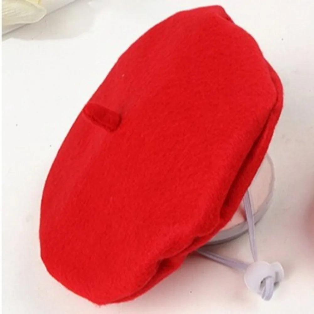 Pet Accessories Cute Cat Beret Hat Fashionable Red Black Cat Sunscreen Hat Breathable Comfortable Cat Dog Caps Outdoor Indoor