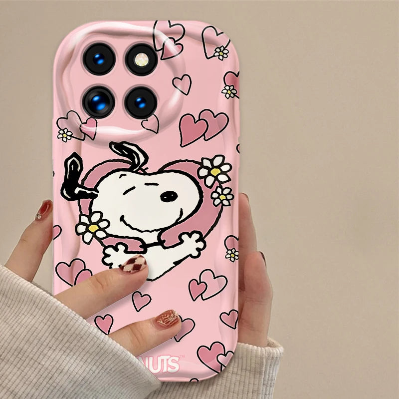 S-Snoopy Case for Xiaomi Mi 15 14T 13 Lite 12 Pro 12S 12X 11i 5G POCO X7 X6 X5 X4 GT X3 NFC F6 F5 M6 Plus Soft Silicone Cover