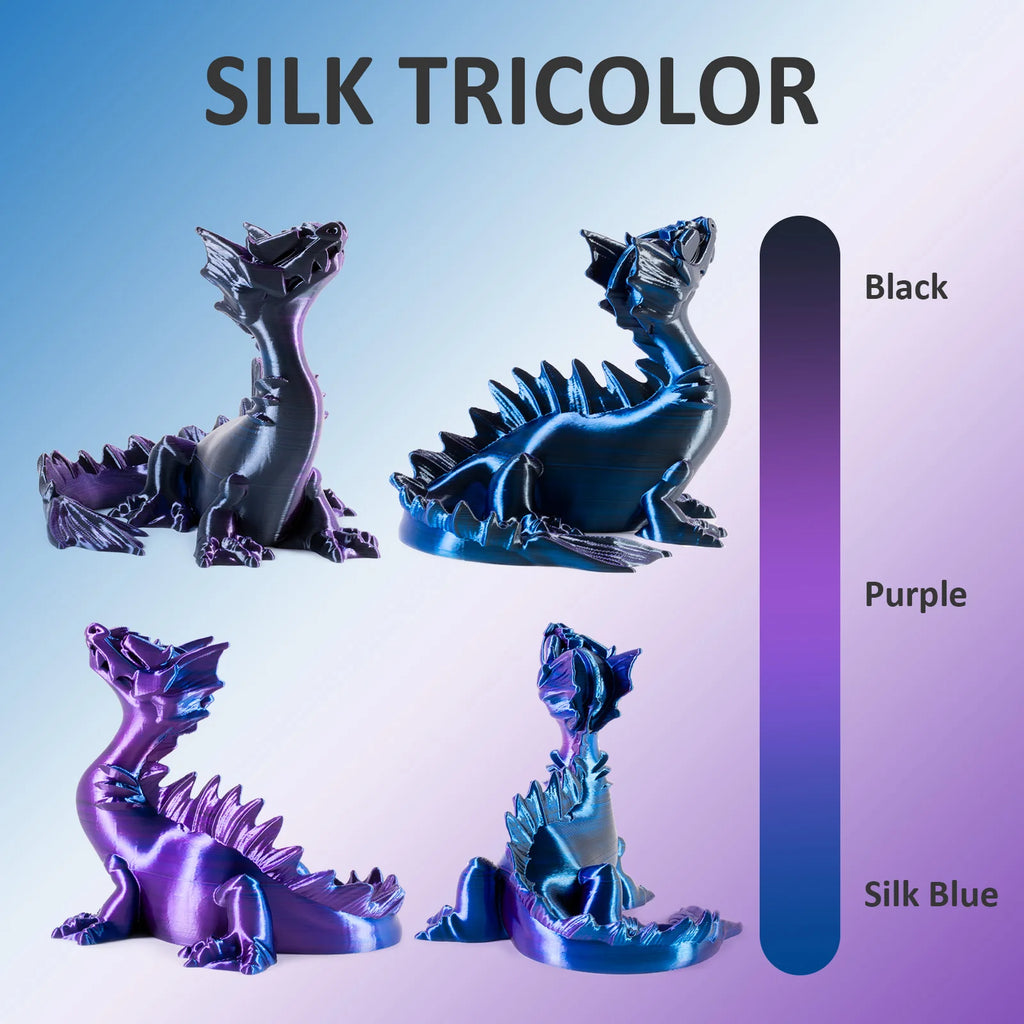 Geeetech Tri Color Silk PLA Filament , 3D Filament 1,75 mm 1KG Spool Wire  (+/-0.03mm) Vacuum packaging, special color