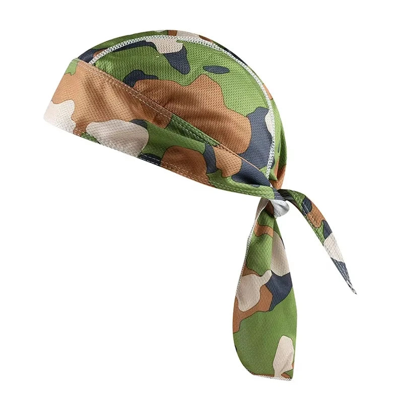Quick Drying Cycling Cap Sunscreen Anti Sweat Headscarf Cap Men Women Bandanas Pirate Brimless Hat for MTB Running Outdoor Sport