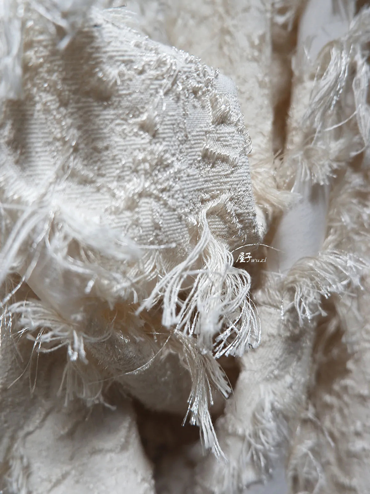 Jacquard Woven Fabric Mixed Tassels for Clothing Outerwear Designer Cloth Apparel for Diy Sewing Nylon Polyester Cotton Material