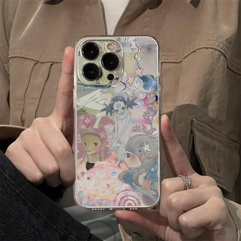Aya Takano Phone Case For Xiaomi Redmi Note 13 12 12C 11 10 10C 13C 10s 9 9s 9A 9T 9C 8 7 Pro Max 4G 5G Luxury Transparent Cover