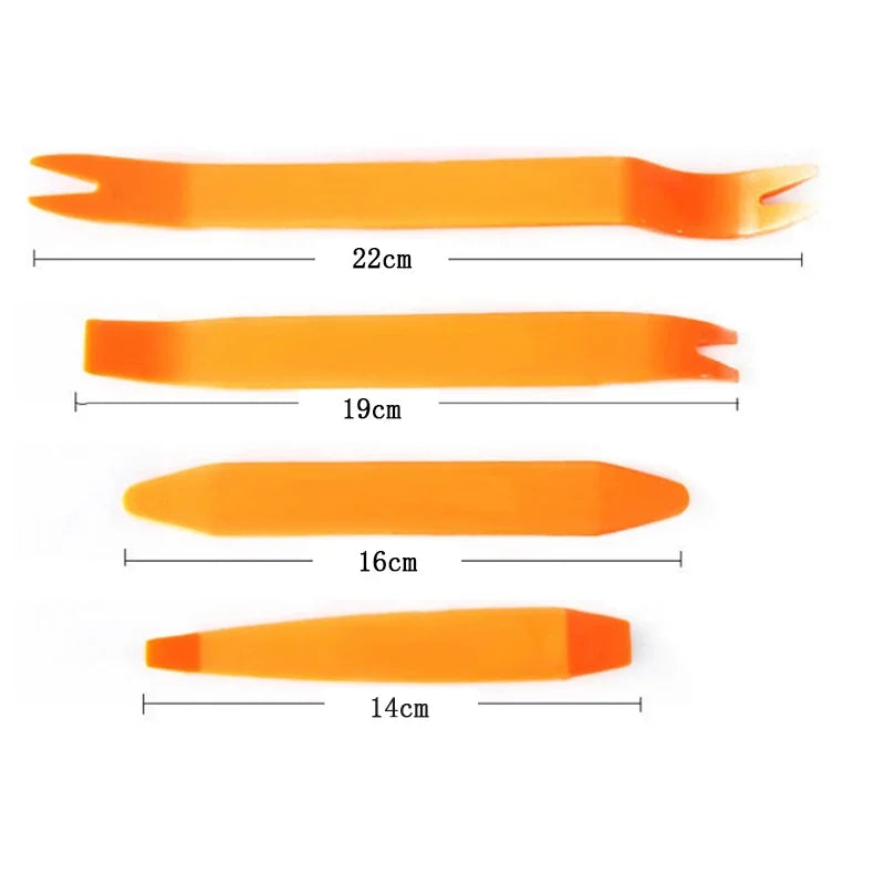 1/4Pcs Plastic Auto Dismantle Tools Kit Car Radio Door Clip Panel Trim Dash Audio Removal Installer Pry Kit Refit Set