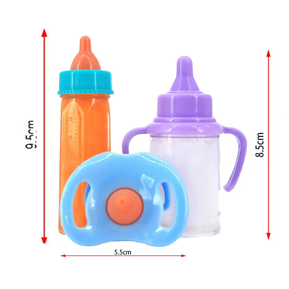 Baby Disappearing Doll Feeding Set Wear For Reborn Baby Doll, Multiple Baby Doll Accessories, Children Best Birthday Gift.