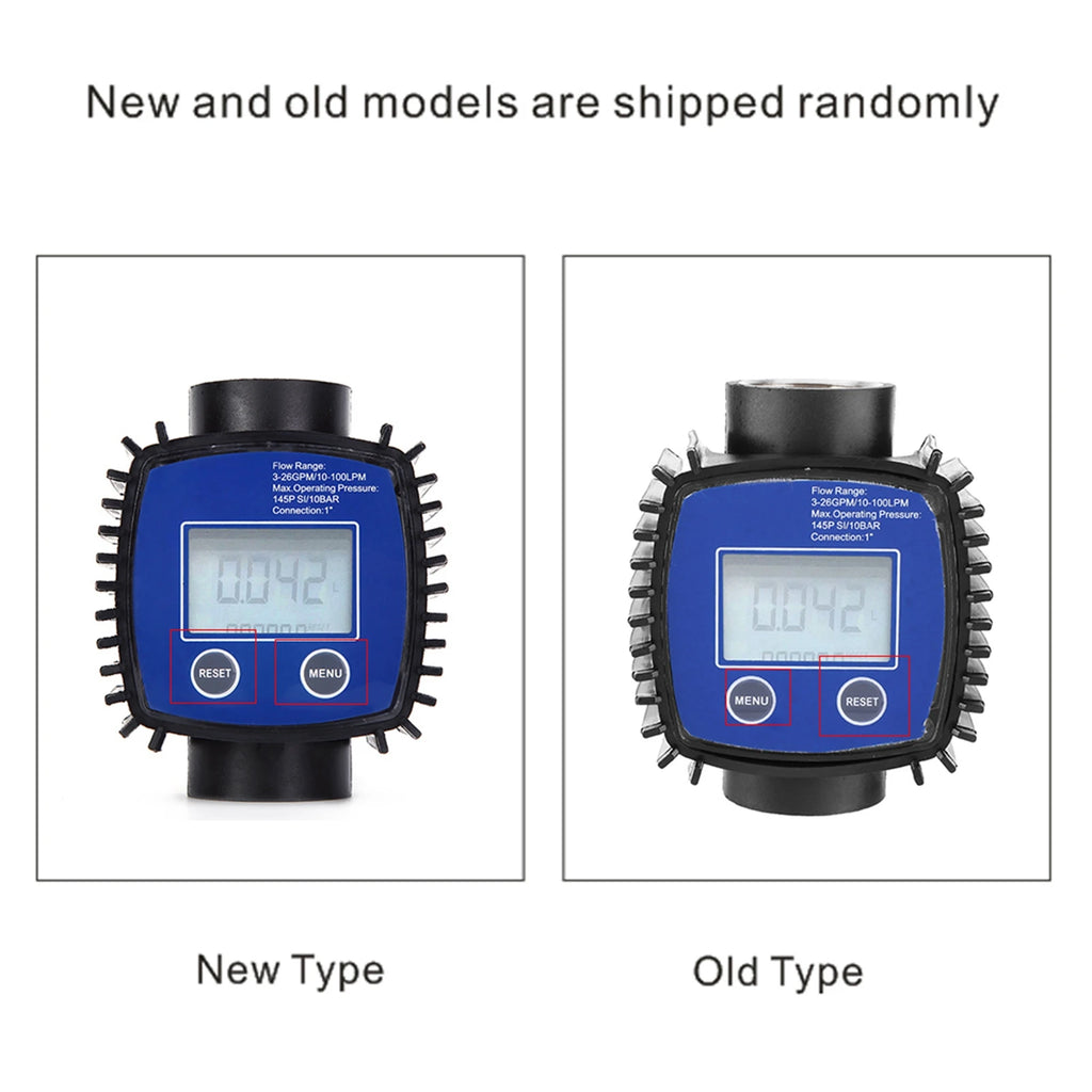 Digital Display  Meter  Meter  Gauge Digital Display High Accuracy Water  Meter Flowmeter 1in Internal Thread
