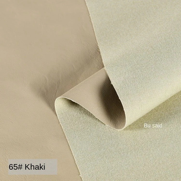 PU Soft Leather Fabric Artificial Leather Waterproof Micro Elastic Clothing Bag Designer Cloth Apparel Diy Sewing