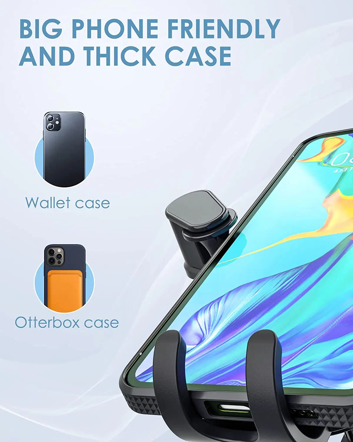 Universal Car Phone Holder Air Vent Hook Clip Mount 360 Degree Rotation Installation Anti Shake Supports Xiaomi For Mobile Phone