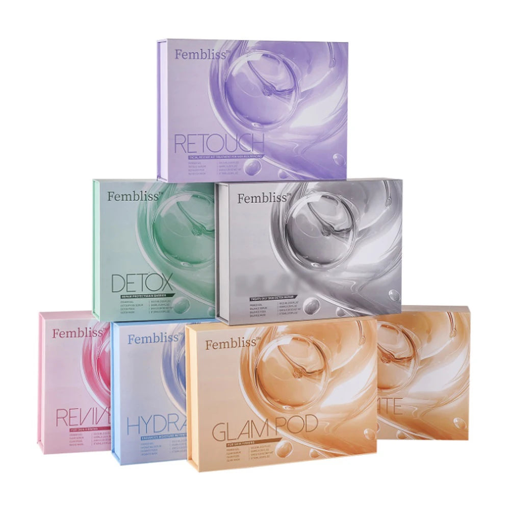 3.0 Glam Revive Hydrate Detox kit Pods Serum For Oxygen Bubble Pen Aqua Facial Machine Skincare CO2 Serum Capsule Gels Facial SP