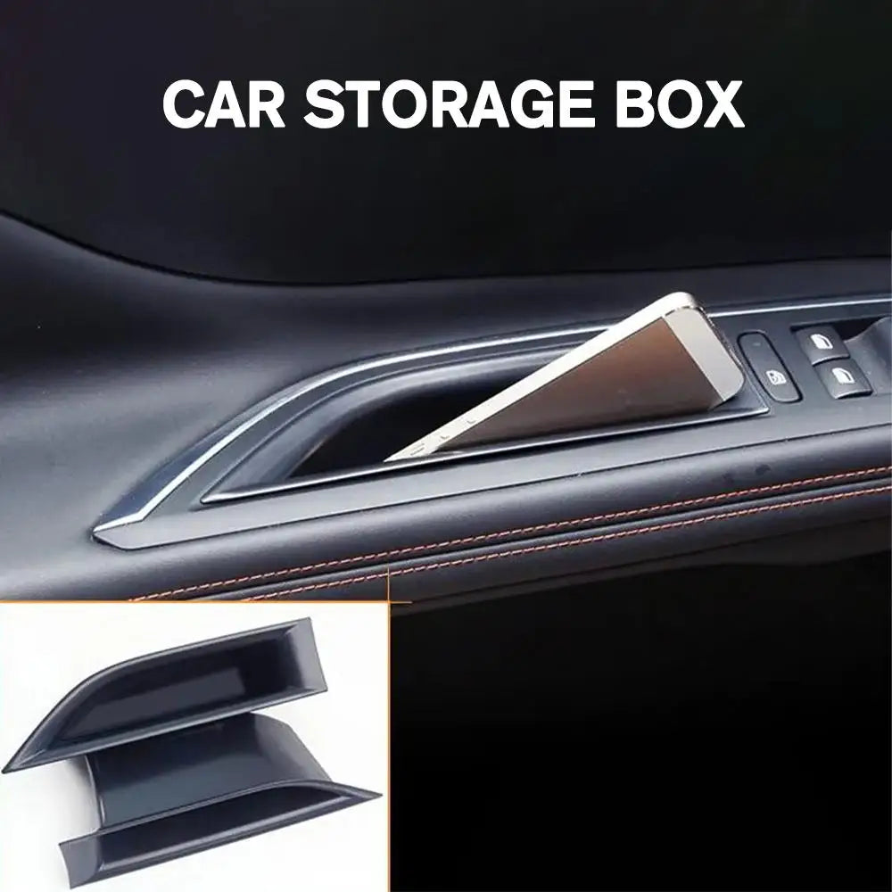 Car Door Handle Armrest Storage Box Case Holder Container Tray Apply For Peugeot 3008 5008 GT 2016-2023
