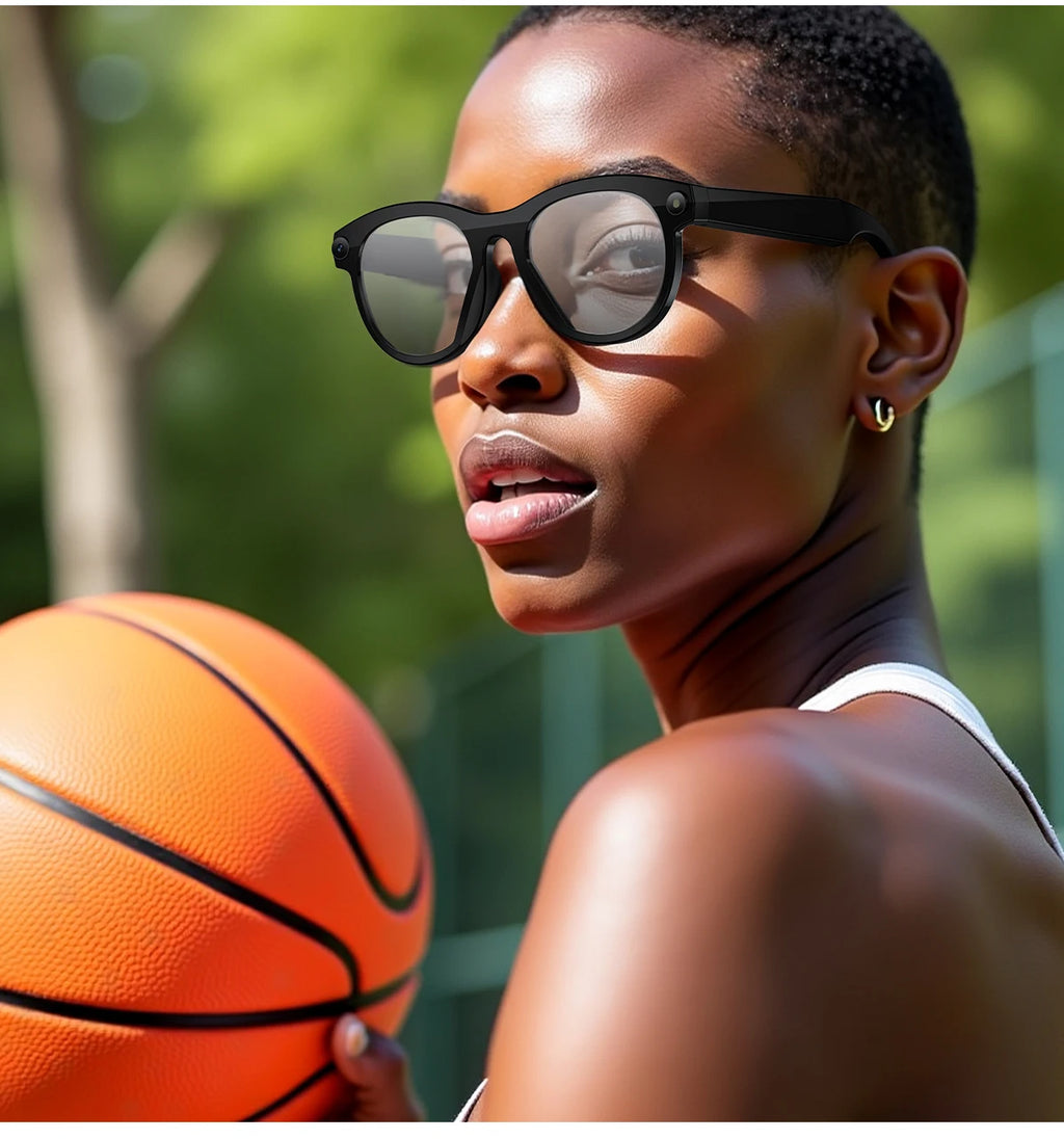 AI Smart Camera Glasses for Men And Women with Real-Time Translation Object Recognition Video Recording And Bluetooth Calling