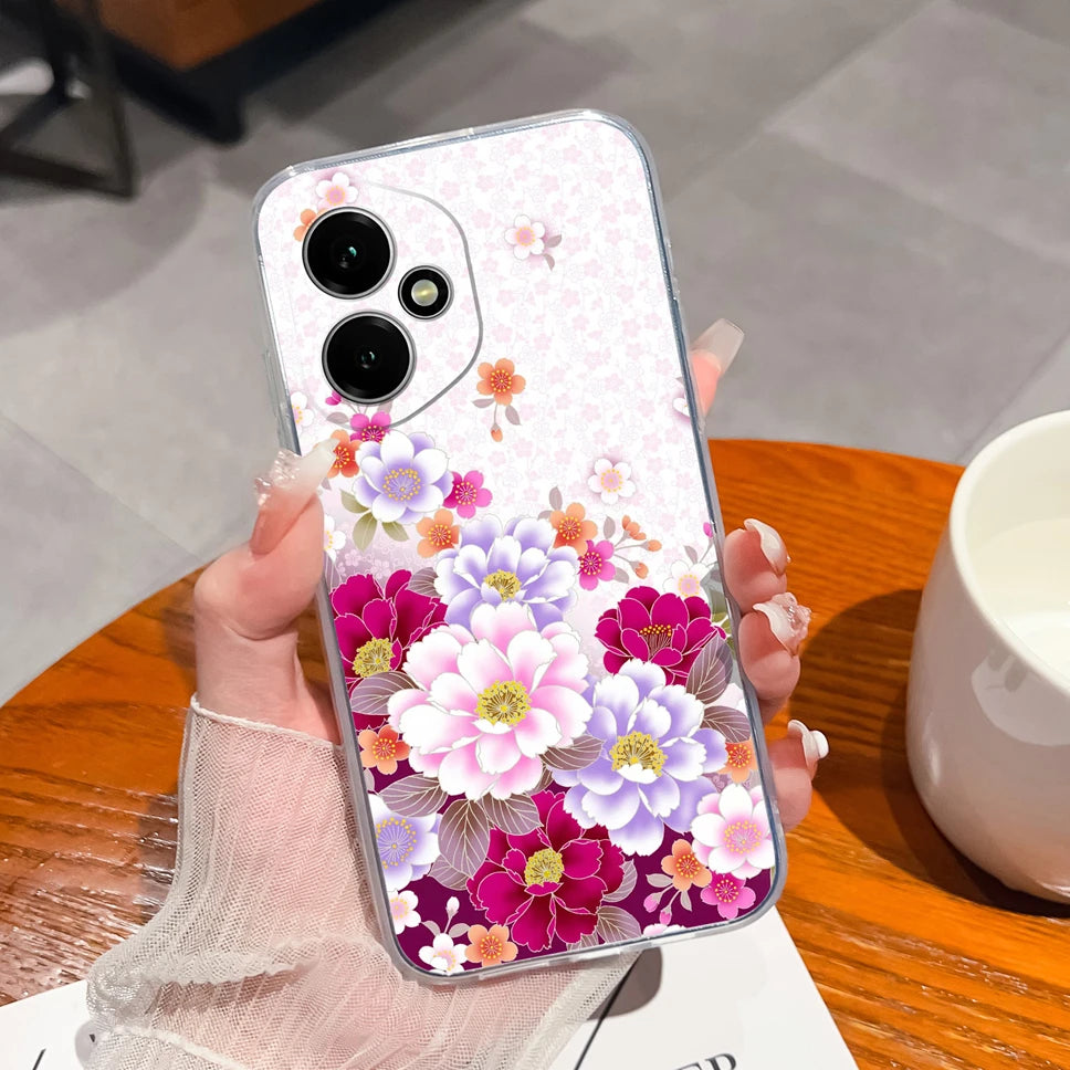 For Honor 400 Pro 5G Case Cute Astronaut Transparent TPU Soft Silicone Phone Back Cover For Honor 400Pro High Quality Funda Capa