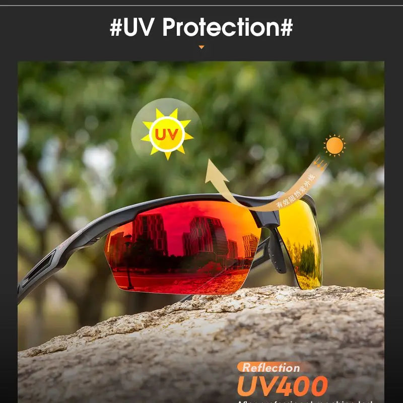 SCVCN Polarized Cycling Glasses Sports Men Women Sunglasses Mountain Road Bike Bicycle Goggles Riding Protection Eyewear 1lens