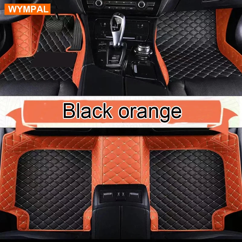 Car Mats Floor For Hyundai Kona Electric OS 2018 2019 2020 2021 2022 Anti Dirt Protective Carpets Leather Mats Car Accessoriess