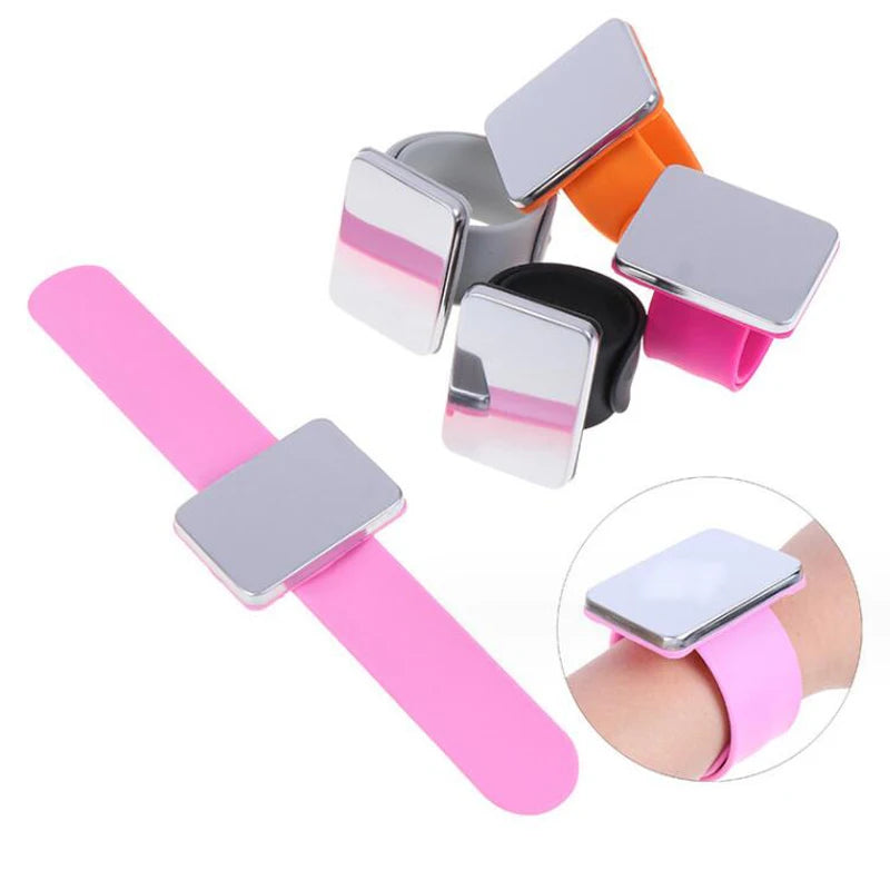 Magnetic silicone wristband Sewing Pincushion hairpin Bracelet Beauty tool for sewing needle hairpin