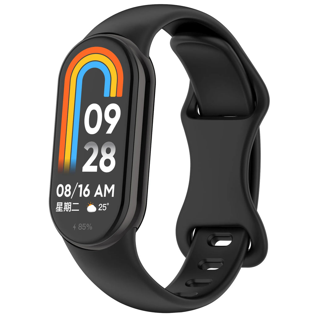 Silicone Strap for Xiaomi Mi Band 10 9 8 NFC Sport Rubber Bracelet Wristband Correa Xiaomi Smart Band 8 9 10 NFC Accessories