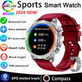 New GPS Track Smart Watch Men AMOLED HD Screen Outdoor Sports Fitness Heart Rate NFC IP68 Waterproof Bluetooth Call Smart Watch