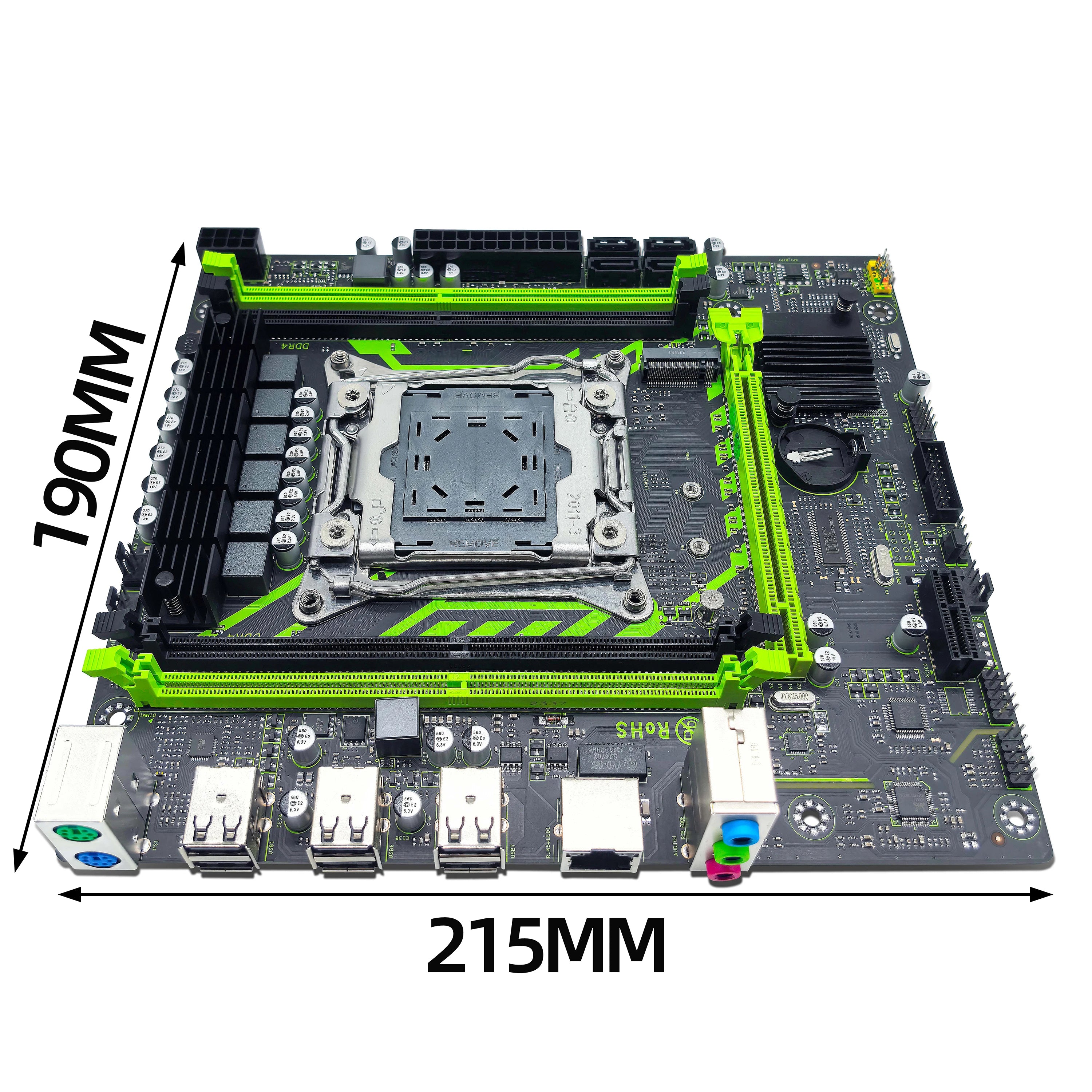 ZSUS X99-8D4 Motherboard Set Kit With LGA2011-3 Xeon E5 2650 V3 CPU DDR4 16GB (1*16GB) 2133MHZ RAM Memory NVME M.2 SATA