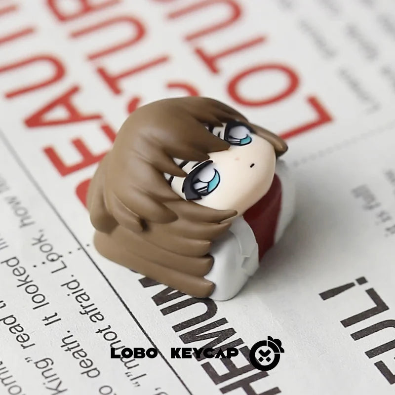 Detective Conan Anime Theme Keycaps 1pcs Conan Mouri Ran Anita Hailey Character Keycaps Personality Resin Mechanical Keycaps ESC