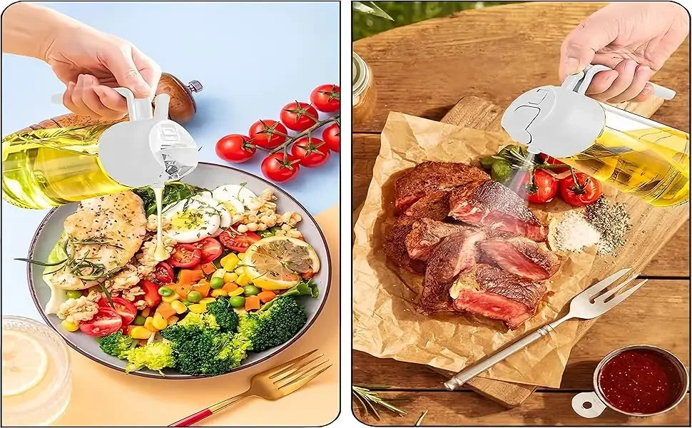 200/300/500ML Pneumatic Spray Bottle Fitness Barbecue Spray Oil Dispenser Kitchen Oil Spray Bottle Cooking Olive Oil Sprayer