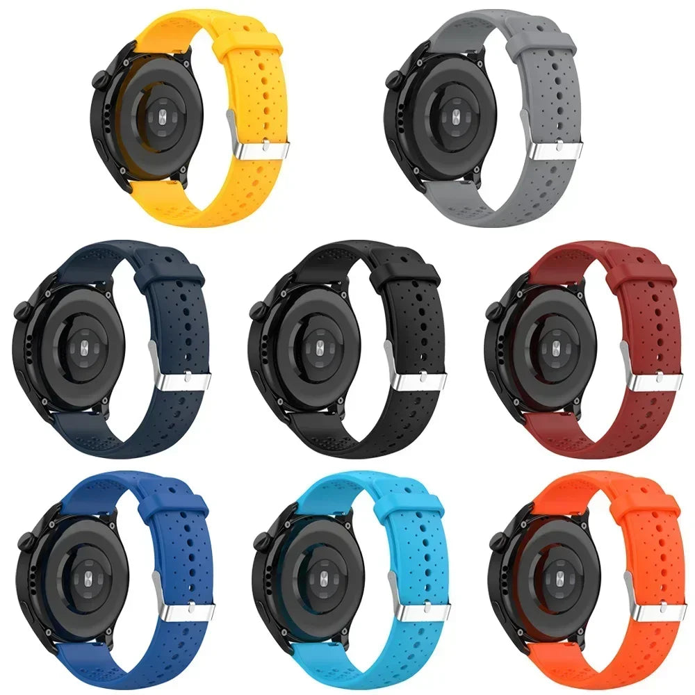 22MM Sports Silicone Watch Strap For Zeblaze Beyond 3 Pro Band Ares 3/GTR3/GTS3/Btalk3/Vibe 7/Stratos 2 3 Pro Plus Lite Bracelet
