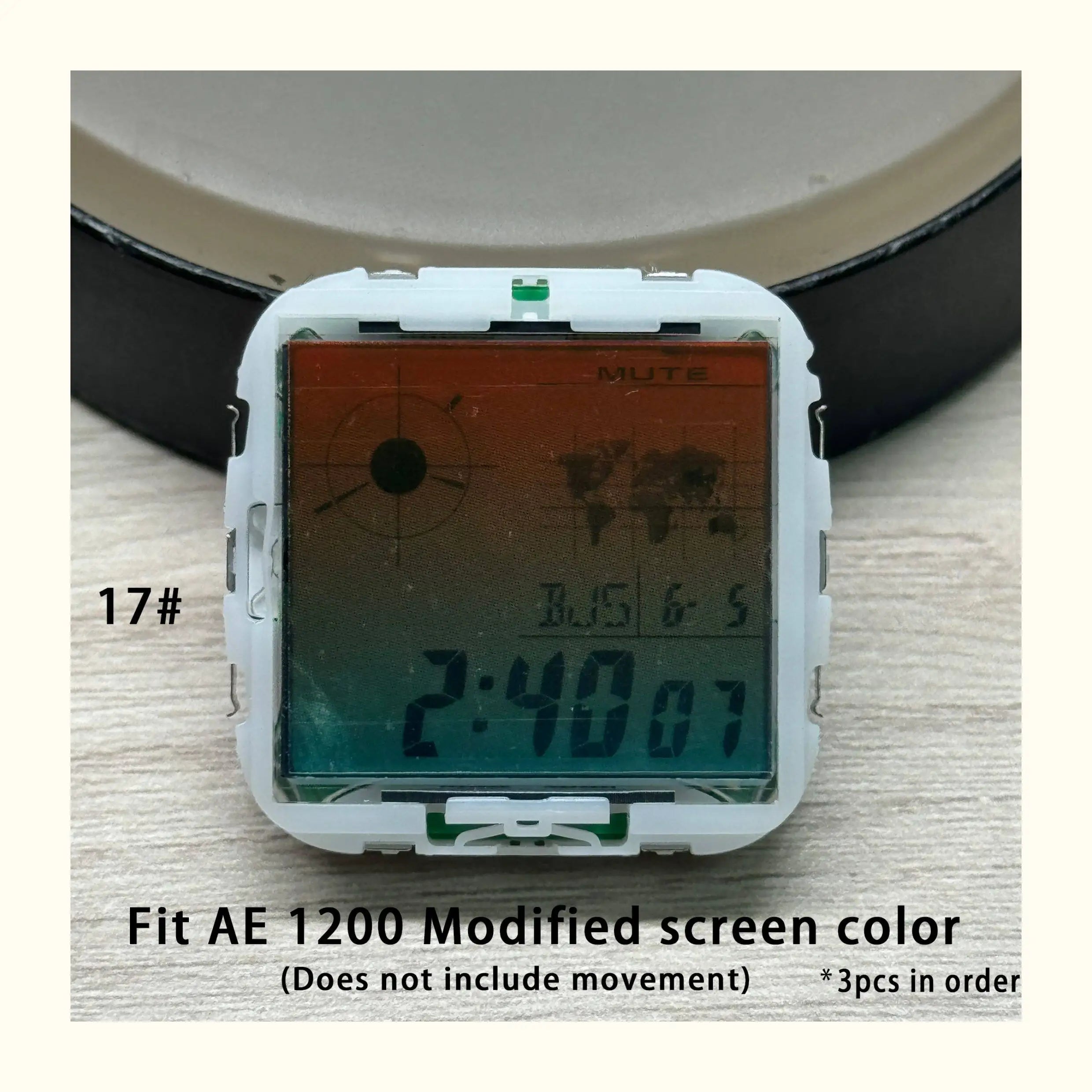 Color Display Film for Casio AE-1200 AE-1300, DIY Screen Modification Overlay Sticker, High-Quality Watch Dial Upgrade Kit