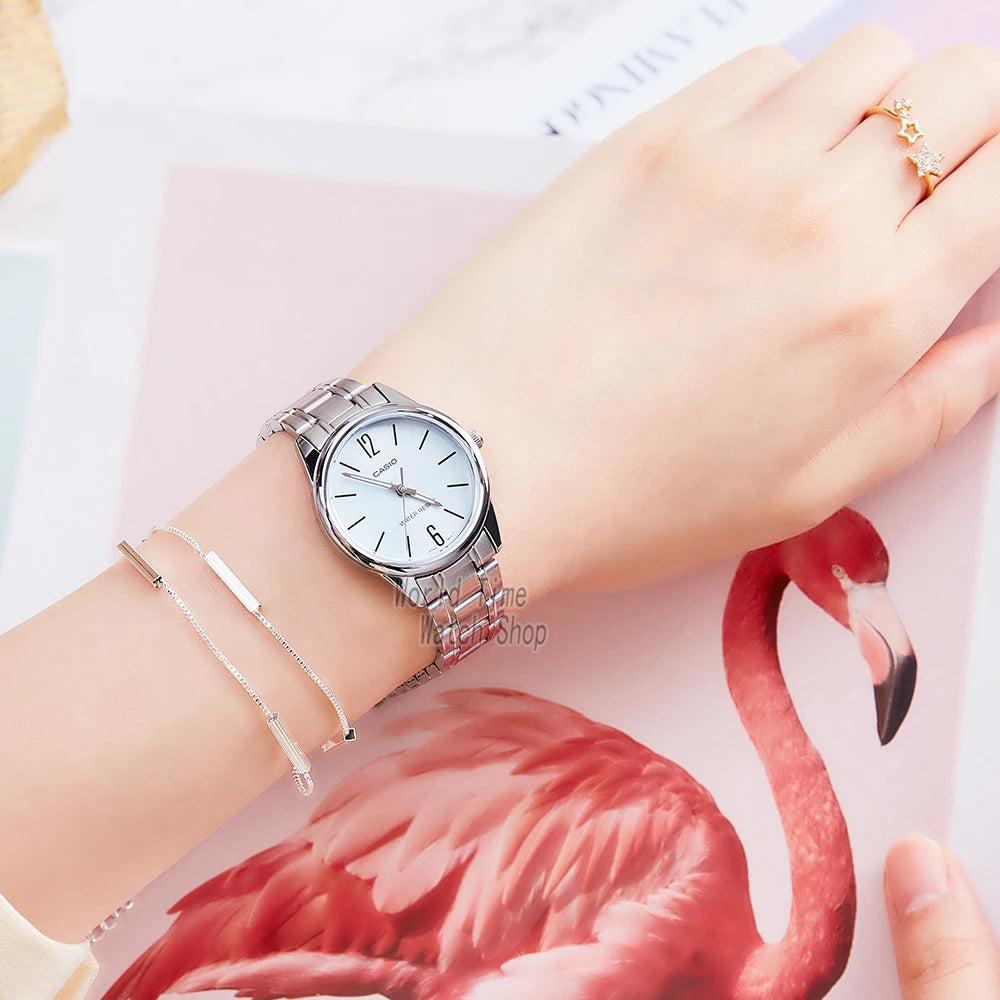 Casio women watche top brand luxury Waterproof Quartz watch ladies Gifts  reloj mujer relogio LTP-V005D-2B