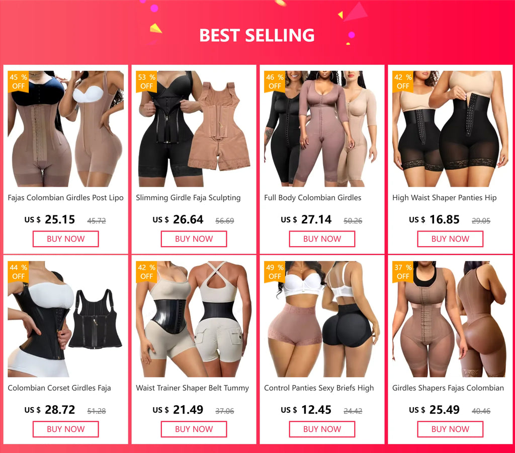 Abdomen Control Girdles Shapers Colombian Faja Body Slimming Corset Flat Tummy Sheath Carving Woman Suspenders Female Shapewear